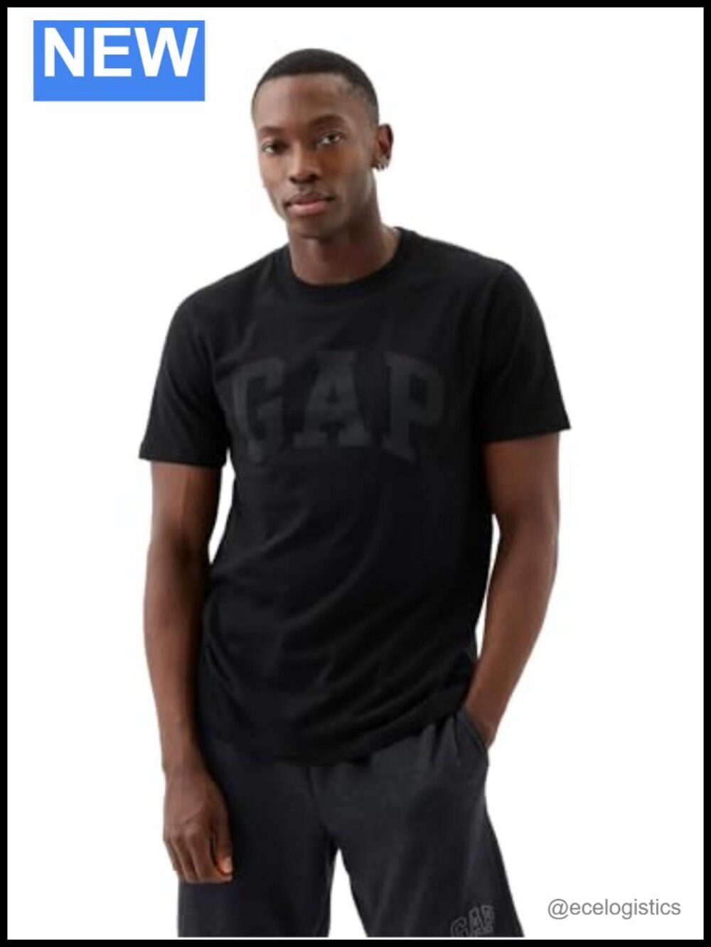 Everyday Soft Logo Tee Men's Short Sleeve Crew Neck Cotton Jersey Knit